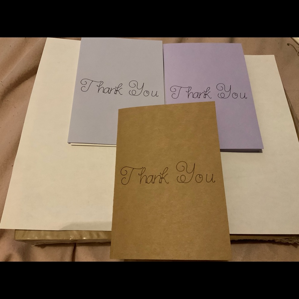 Handmade Thank you Notes